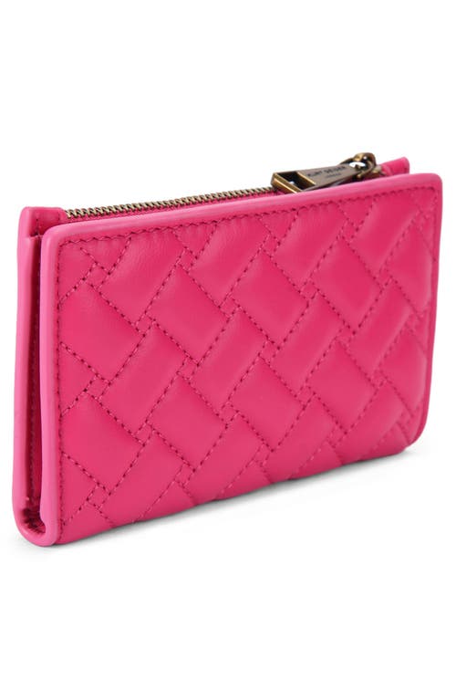 Kurt Geiger London Kensington Quilted Leather Bifold Wallet In Pink