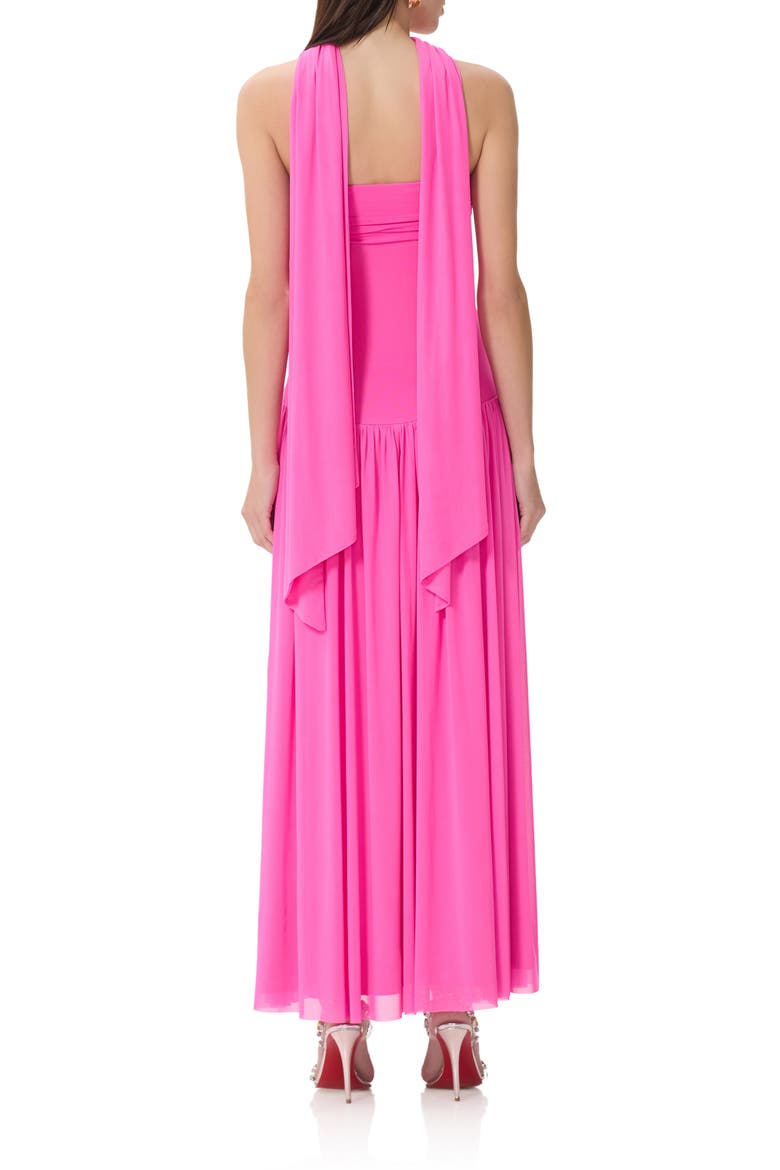 Rori Scarf Maxi Dress, Alternate, color, BRILLIANT PINK