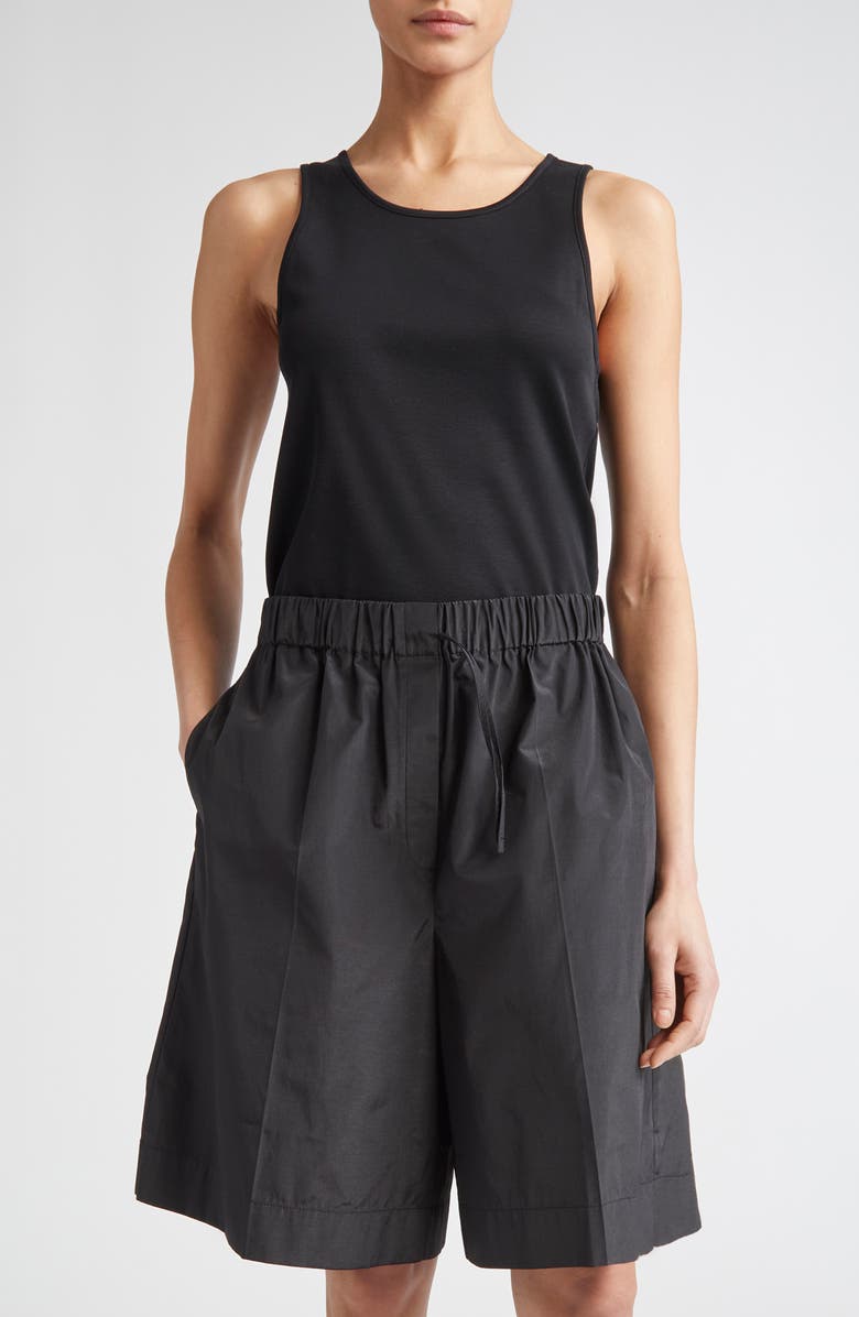 GIA STUDIOS Isha Cotton Tank, Main, color, Black