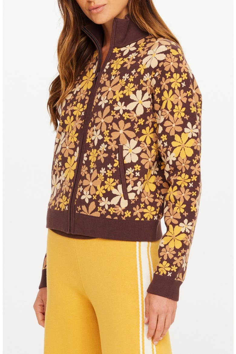 Copacabana Margot Knit Jacket, Alternate, color, FLORAL