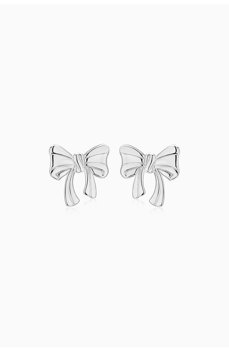 Oradina In The Present Studs in Sterling Silver, Alternate, color, Silver