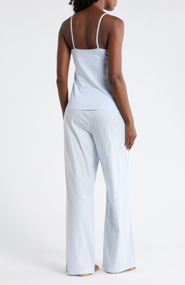 Calvin Klein Camisole Long Pajamas, Alternate, color, Halogen Blue Speakeasy