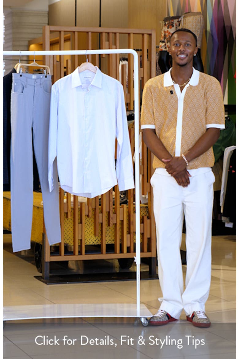 Trim Fit Check Non-Iron Cotton Dress Shirt video