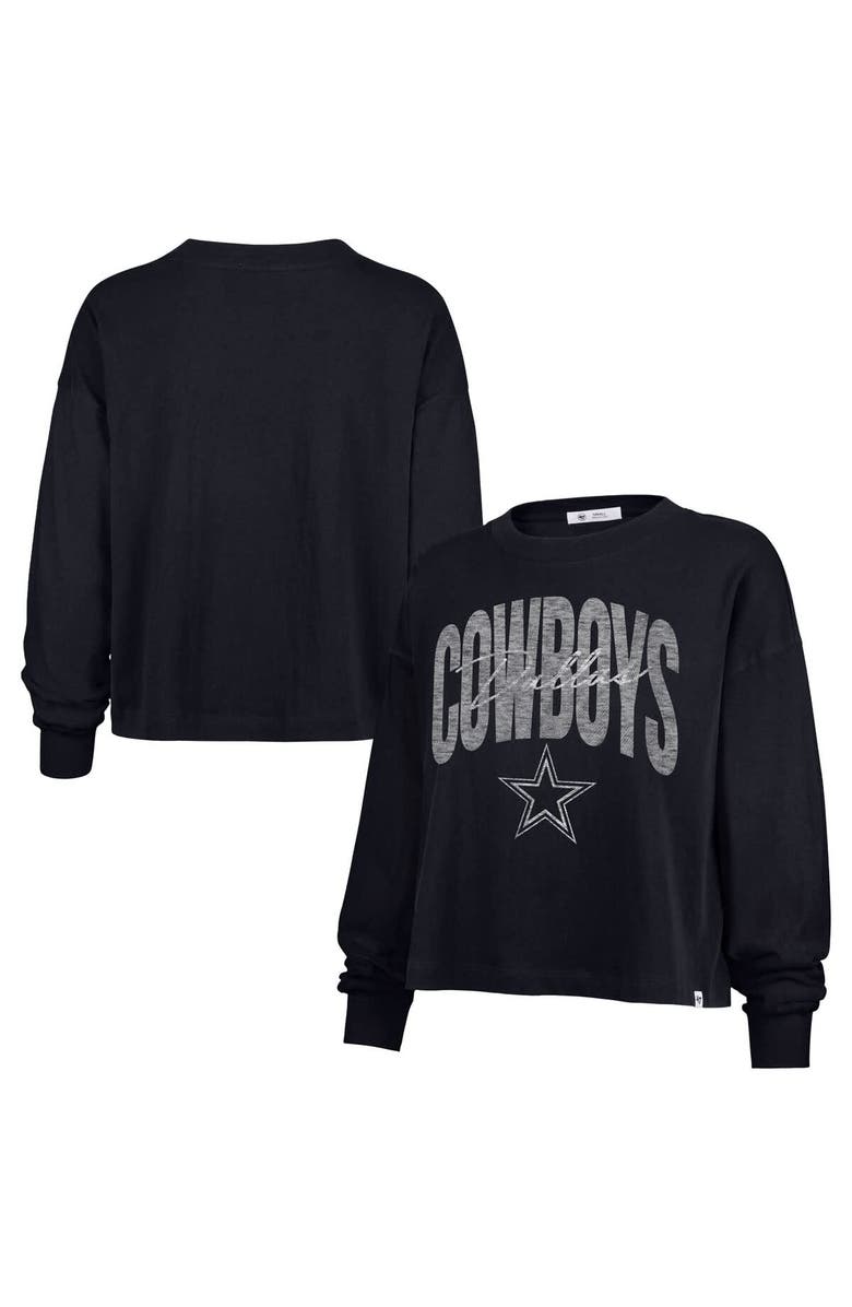 '47 Women's '47 Navy Dallas Cowboys Muse Sydney Long Sleeve T-Shirt, Main, color, 
