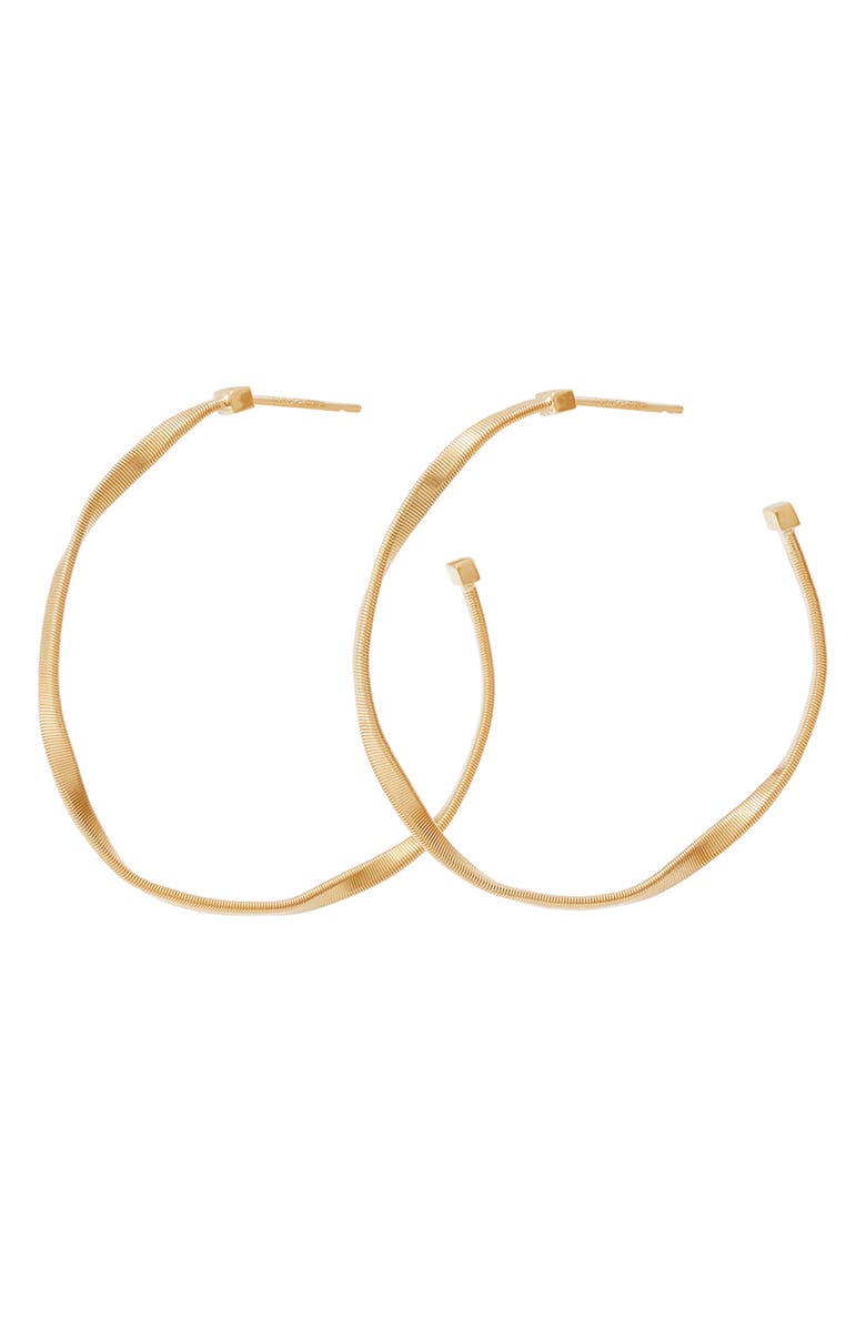 Marco Bicego Marrakech Twist Hoop Earrings, Alternate, color, Gold