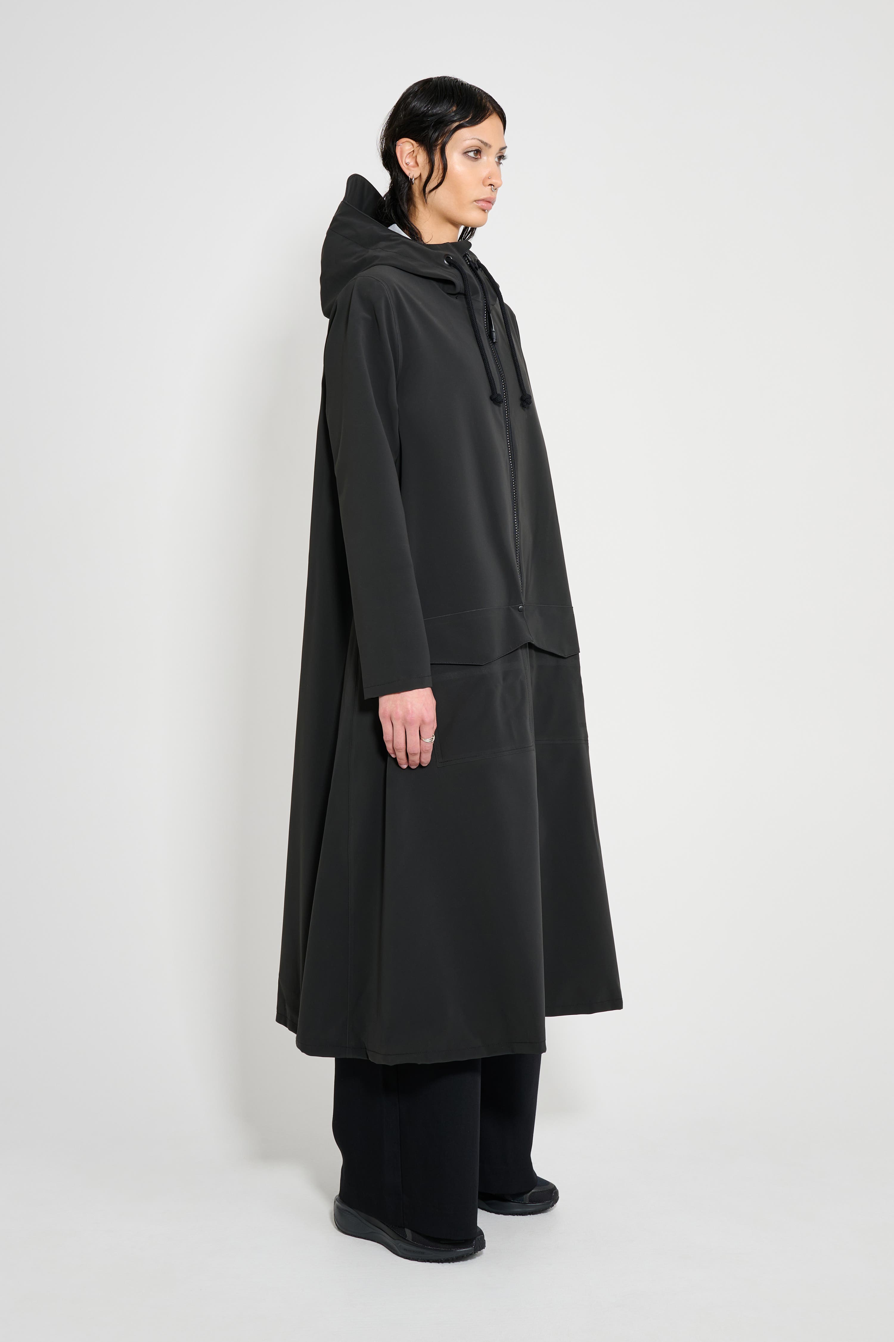 Mosebacke Long Patch Matte Raincoat (Women) | Nordstrom