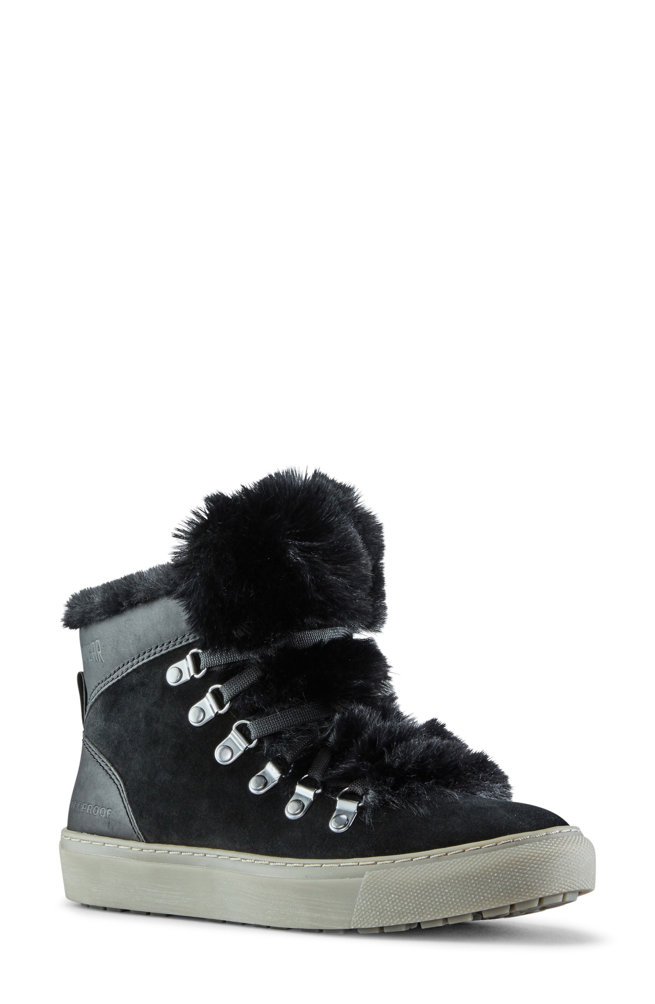 Cougar Daniel Faux Fur Trim Waterproof Boot, Main, color, 