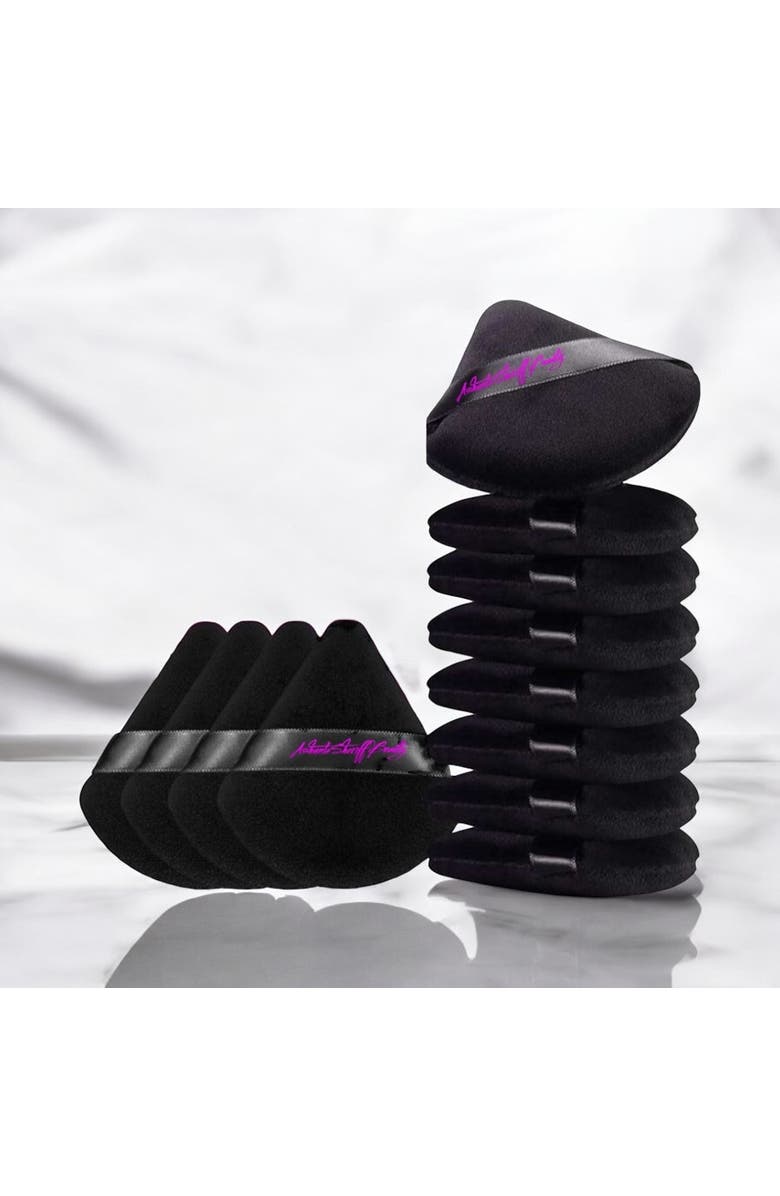Ashunta Sheriff Beauty Velvet Hypoallergenic Ultra Soft Black Puffs, Alternate, color, Black