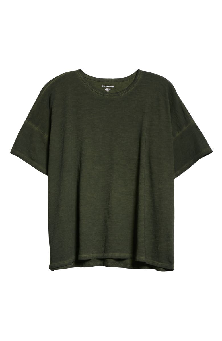 Eileen Fisher Crewneck Boxy Organic Cotton T-Shirt, Alternate, color,