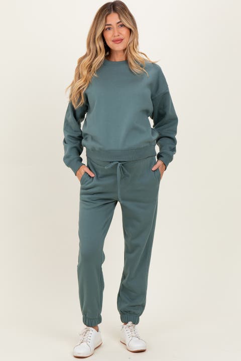 Fleece Long Sleeve Pullover & Jogger Set