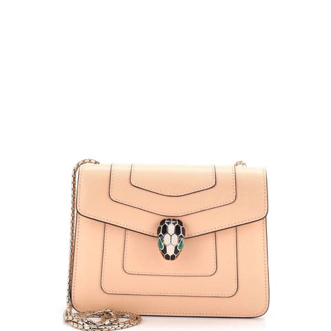 Serpenti Forever Square Shoulder Bag Leather Small