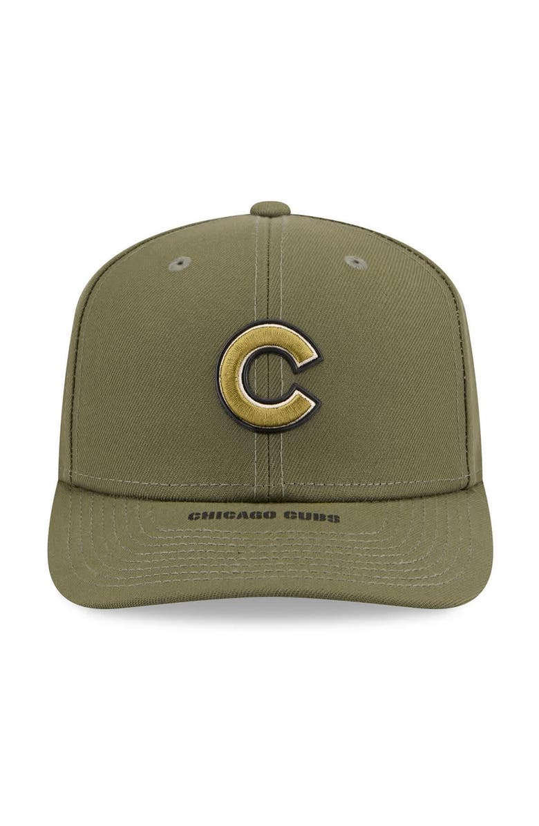 New Era Men's New Era  Olive Chicago Cubs 2026 Armed Forces Day 9SEVENTY Adjustable Hat, Alternate, color, Olive