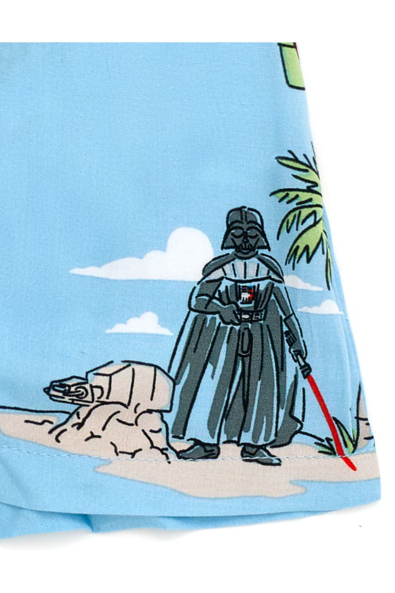 Hawaiian Romper (Baby), Alternate, color, Jawa Vader Blue