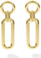 LAGOS Signature Caviar Smooth Link Drop Earrings