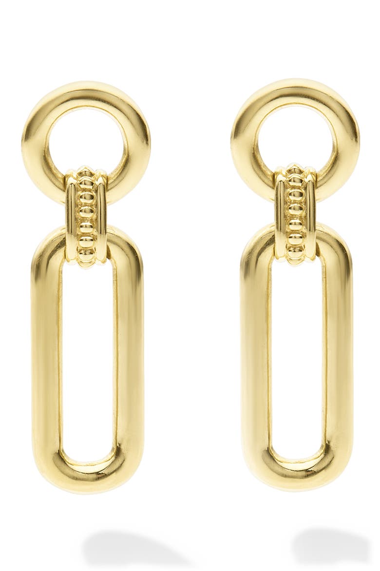 Signature Caviar Smooth Link Drop Earrings video