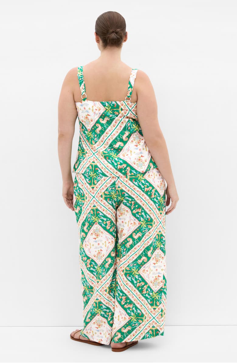 City Chic Jayla Print Pants, Alternate, color, Prairie Scarf