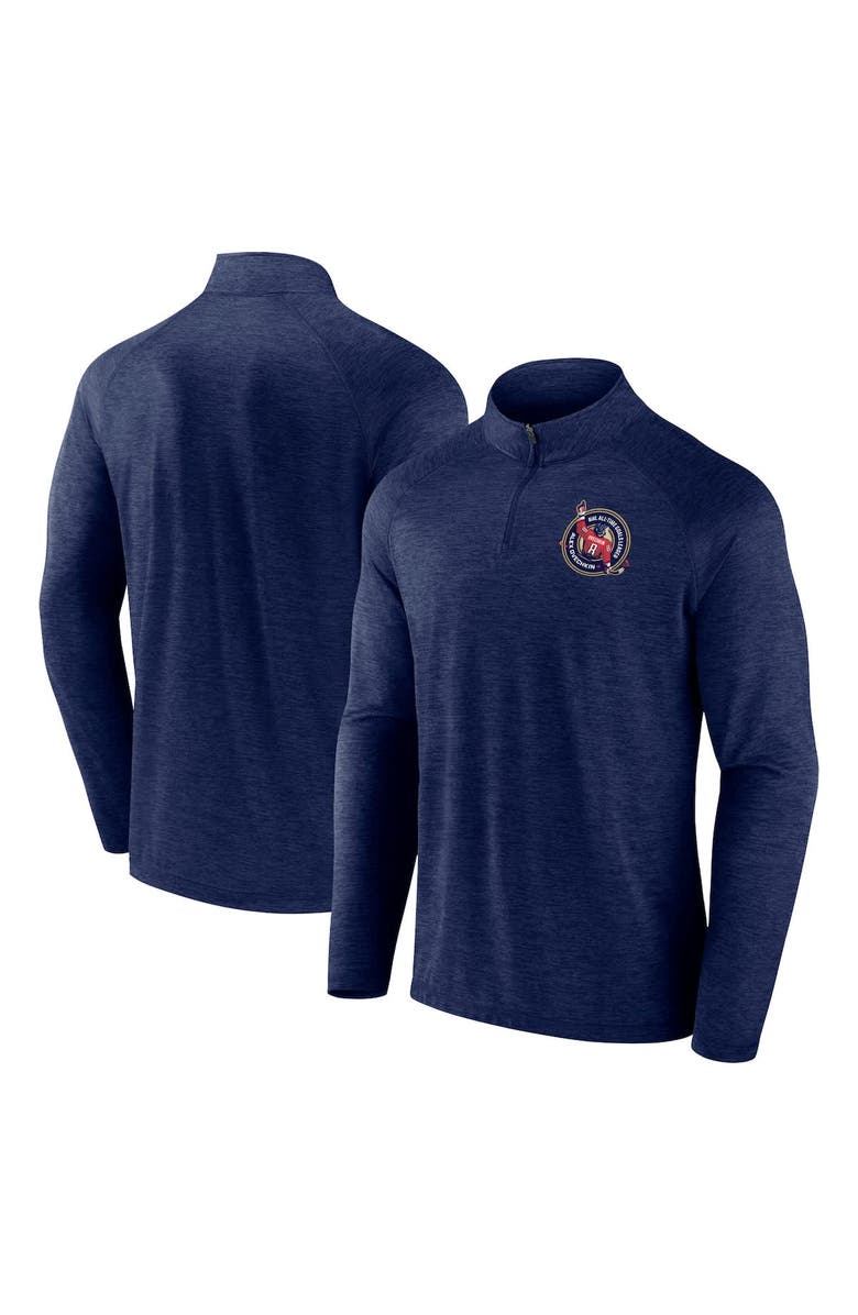FANATICS Men's Fanatics Alexander Ovechkin Navy Washington Capitals NHL All-Time Leading Goal Scorer GR8 895 Quarter-Zip Top, Main, color, Navy