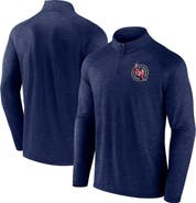 FANATICS Men's Fanatics Alexander Ovechkin Navy Washington Capitals NHL All-Time Leading Goal Scorer GR8 895 Quarter-Zip Top