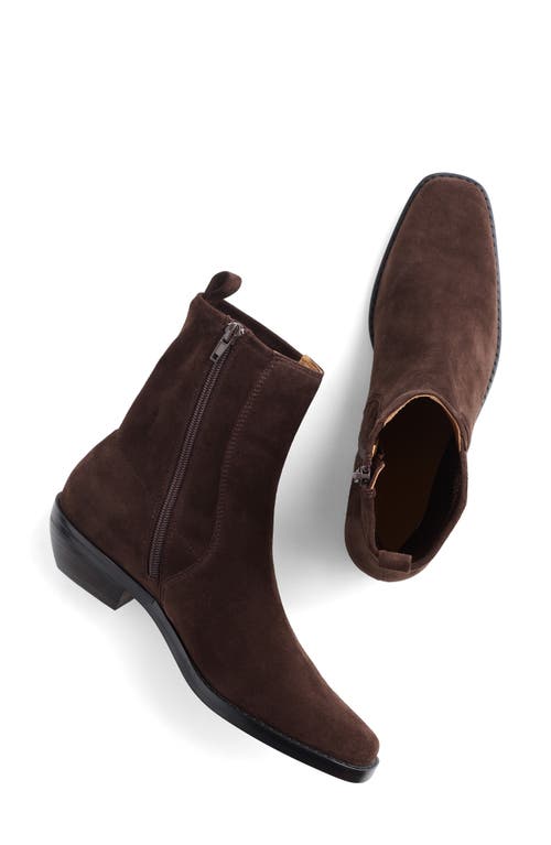 Madewell The Idris Ankle Boot In Brown