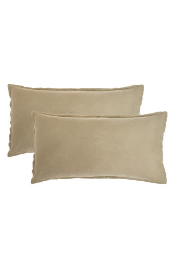 Parachute Set Of 2 Linen Shams In Brown