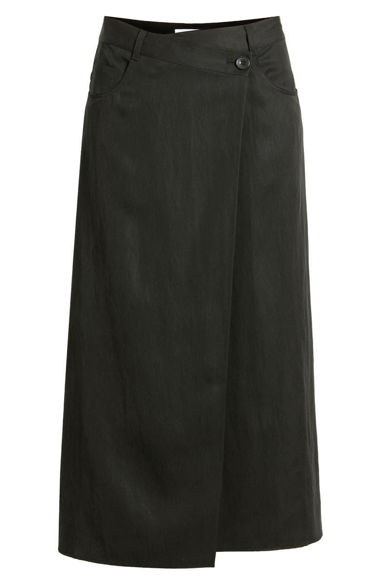COS Wrap Front Midi Skirt, Alternate, color, 