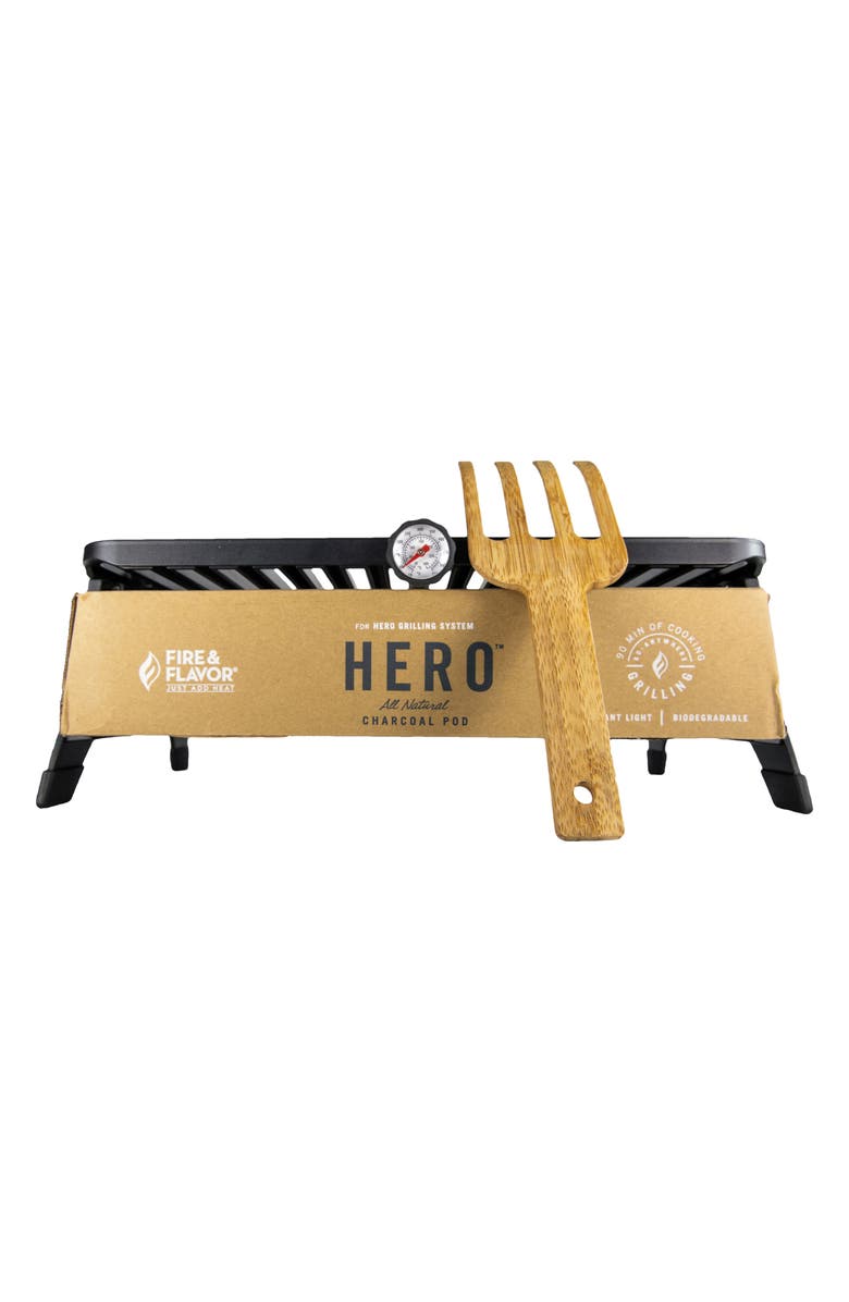 FIRE AND FLAVOR Hero<sup>™</sup> Portable Charcoal Pod Grilling System, Main, color, 