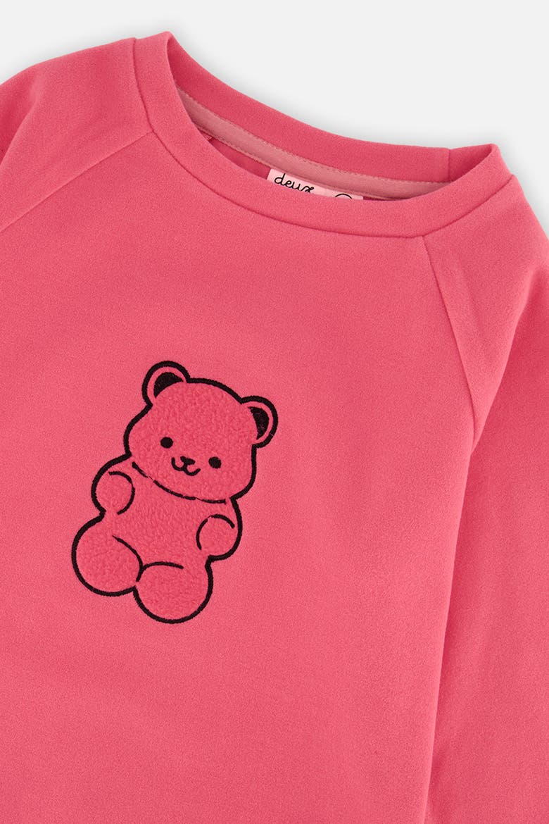 Gummy Bear Long Raglan Sleeves Relaxed Brushed Tunic Top, Alternate, color, Pink