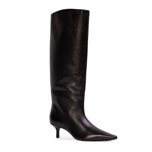 Black Suede Studio Sutton 50 Knee-high Boot In Black