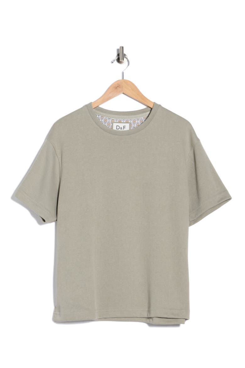 Heavyweight Knit T-Shirt, Alternate, color, GREEN