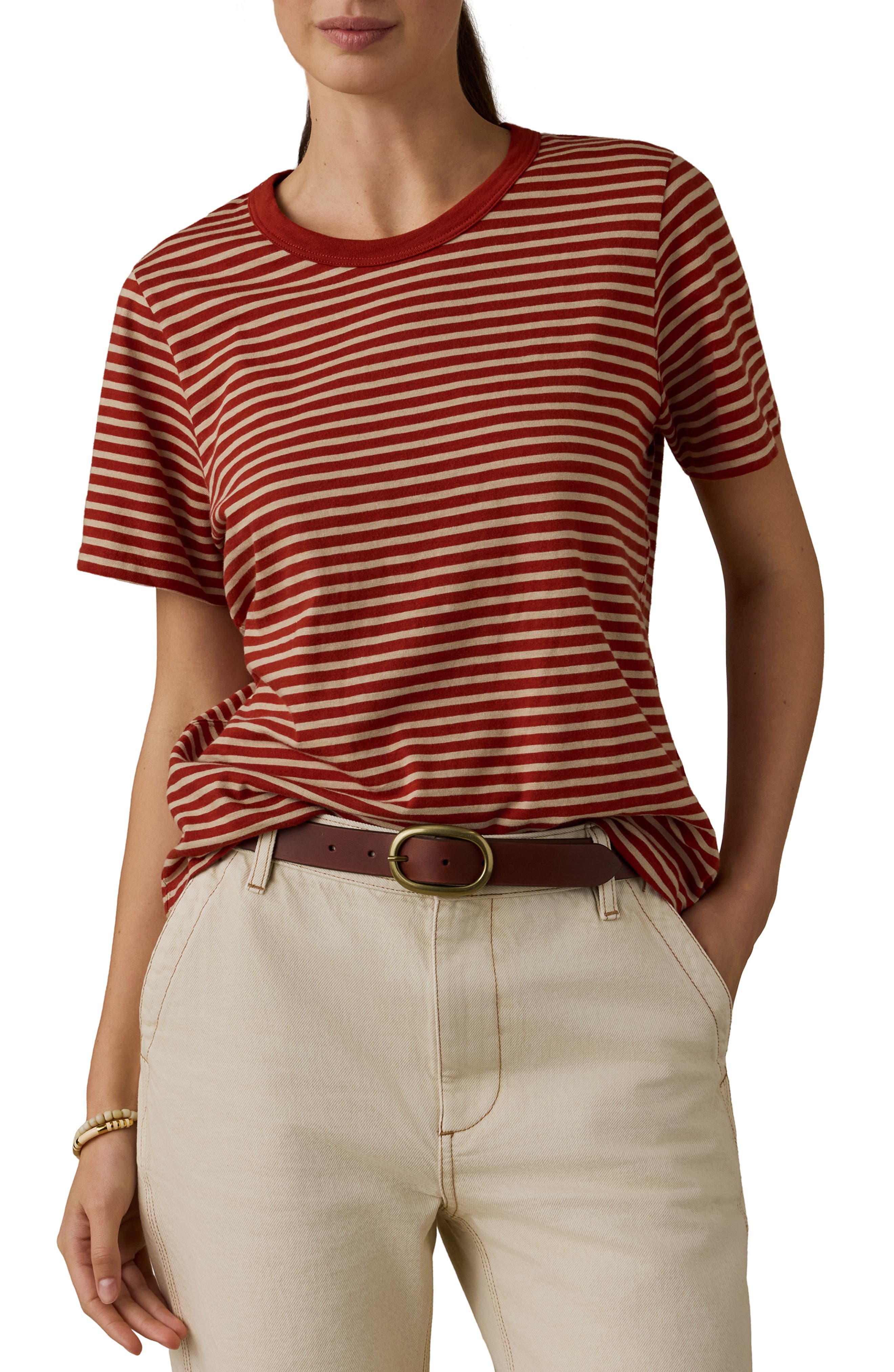 RED OCHRE MINI STRIPE
