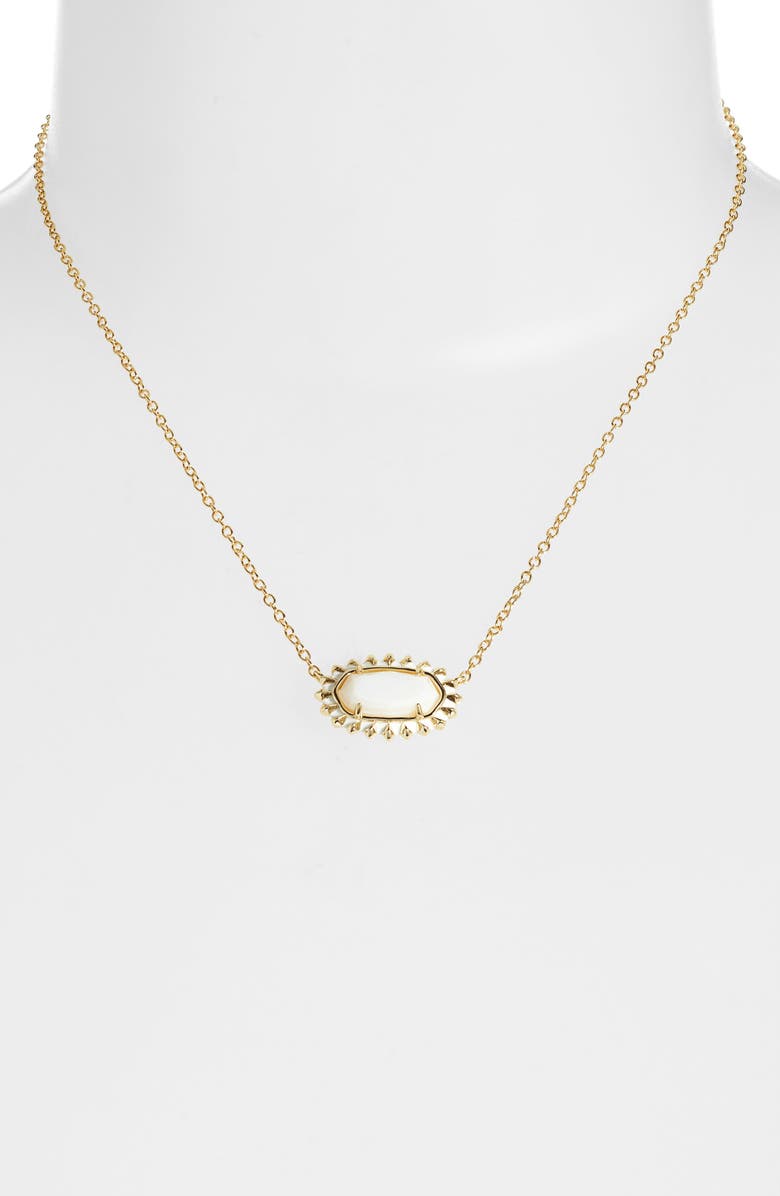 Kendra Scott The Elisa Color Burst Frame Pendant Necklace, Alternate, color,