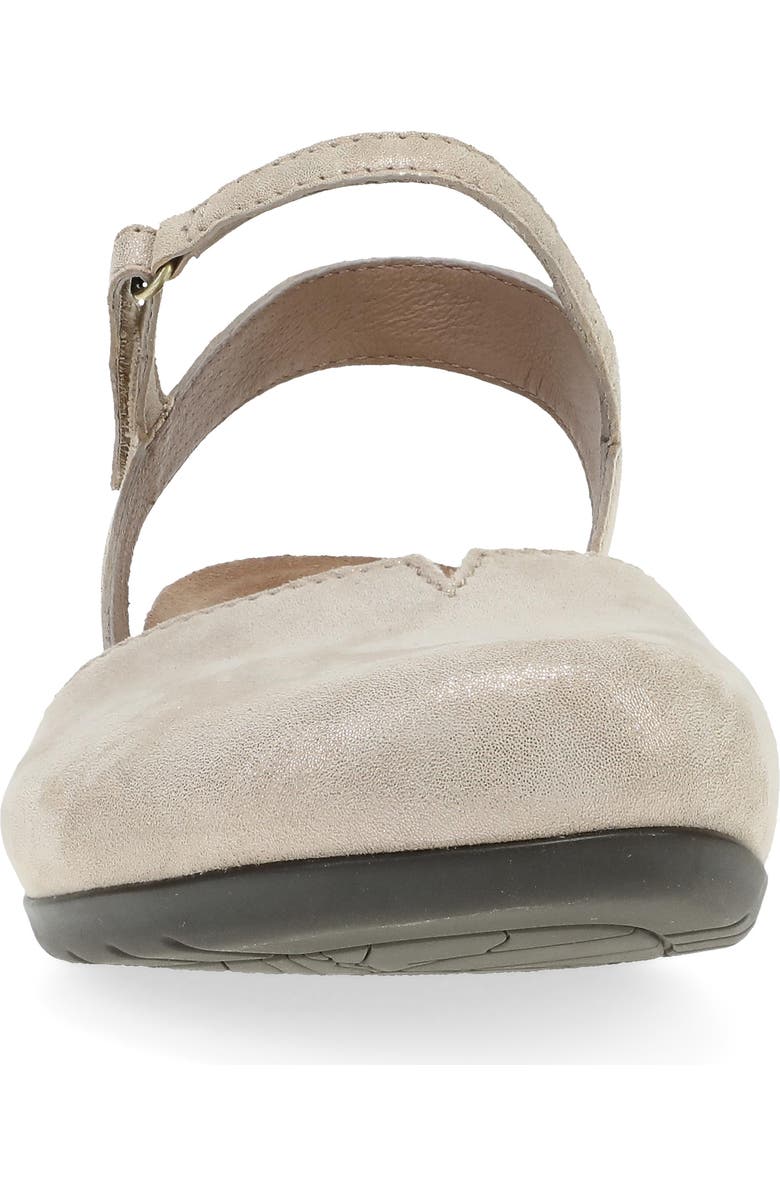 Dansko Rowan Flat, Alternate, color, Beige Sparkle