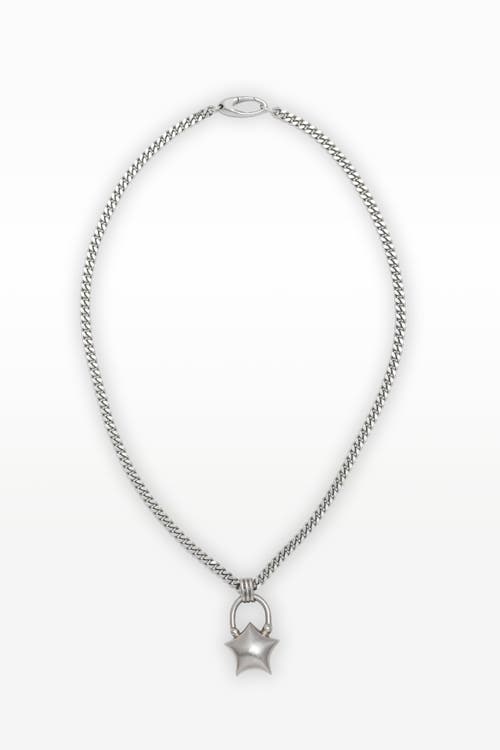 67jewelry Mini Puffed Star Necklace In Metallic