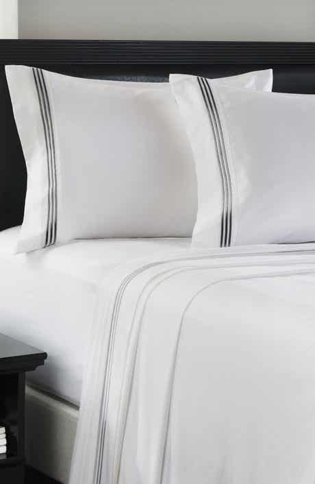 Luxury Home Embroidered Line 3-Piece Sheet Set