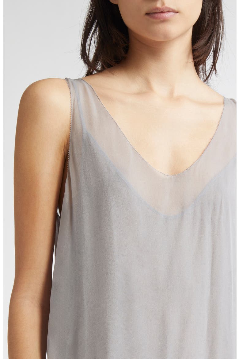Silk Chiffon Slipdress, Alternate, color, LIGHT GREY