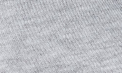 Noisy May Stormy Off-the-shoulder Two Way Zip Long Sleeve Sweater In Light Grey Melange