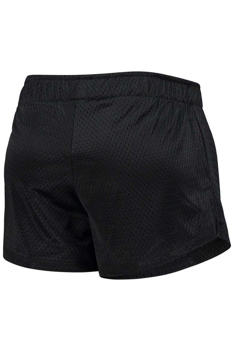 Women's Champion Black Wake Forest Demon Deacons Logo Mesh Shorts, Alternate, color, Black