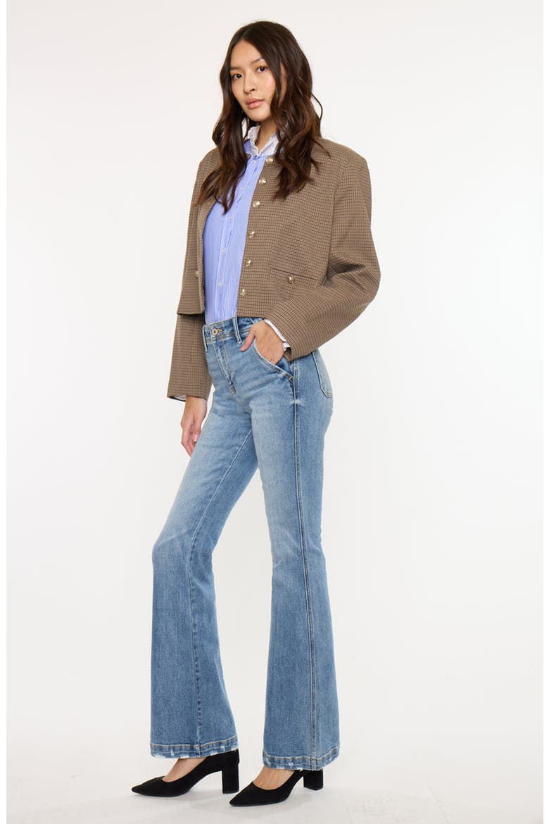 Bailey High Rise Flare Jeans, Alternate, color, Medium Dark