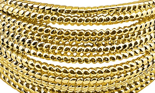 Panacea Textured Multiband Ring In Gold