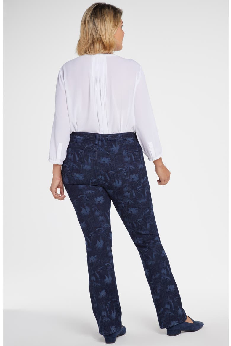 Floral Print High Waist Slim Bootcut Jeans, Alternate, color, BISHOP FLORAL MULTI LASER