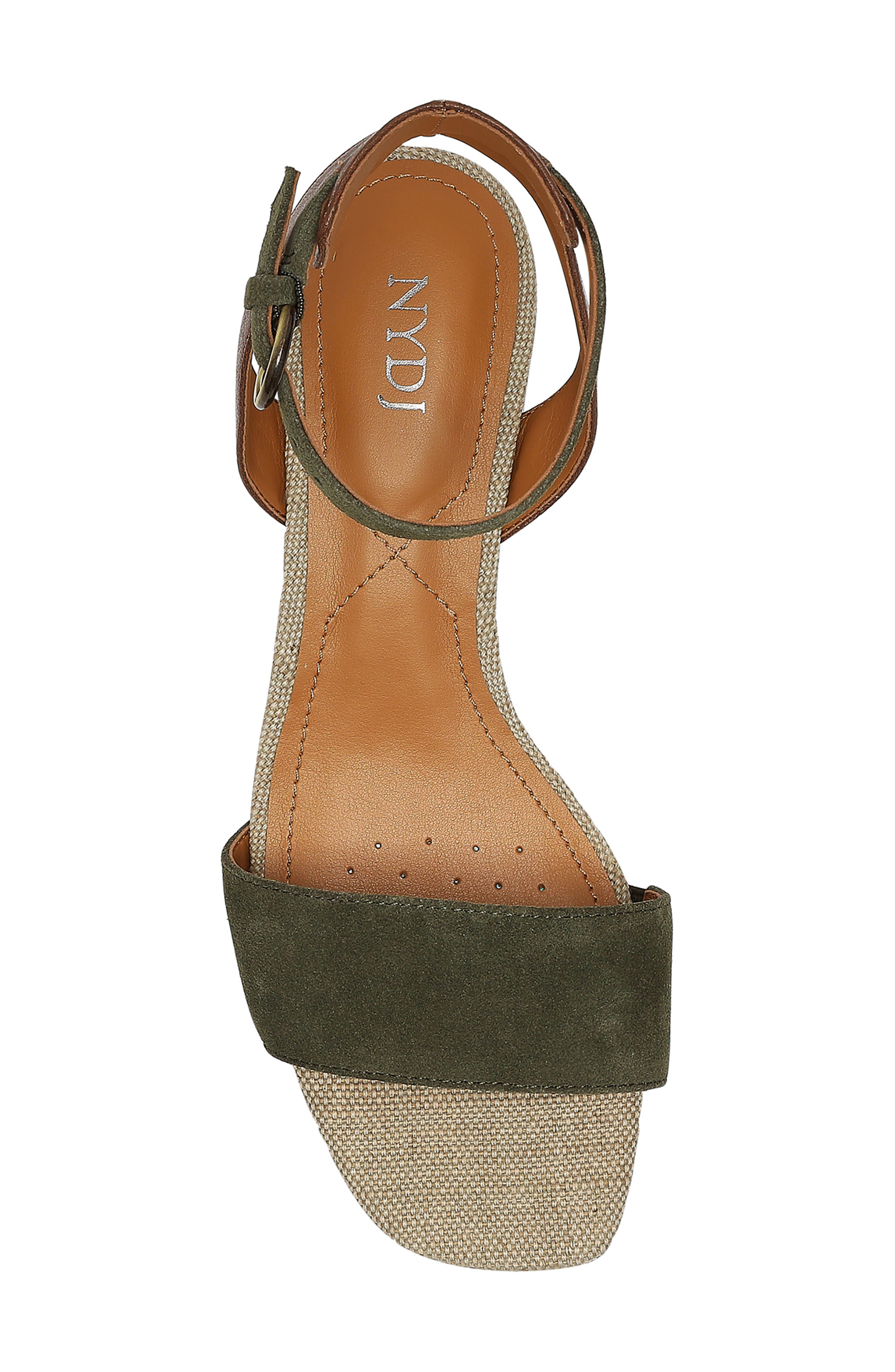 Georgia Ankle Strap Sandal, Alternate, color, MOSS