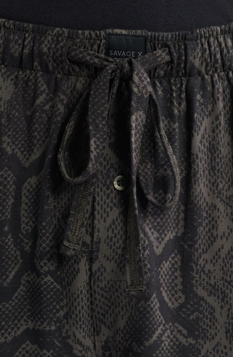 SAVAGE X FENTY Wide Leg Pajama Pants, Alternate, color, Black Caviar Boa Baddie Print