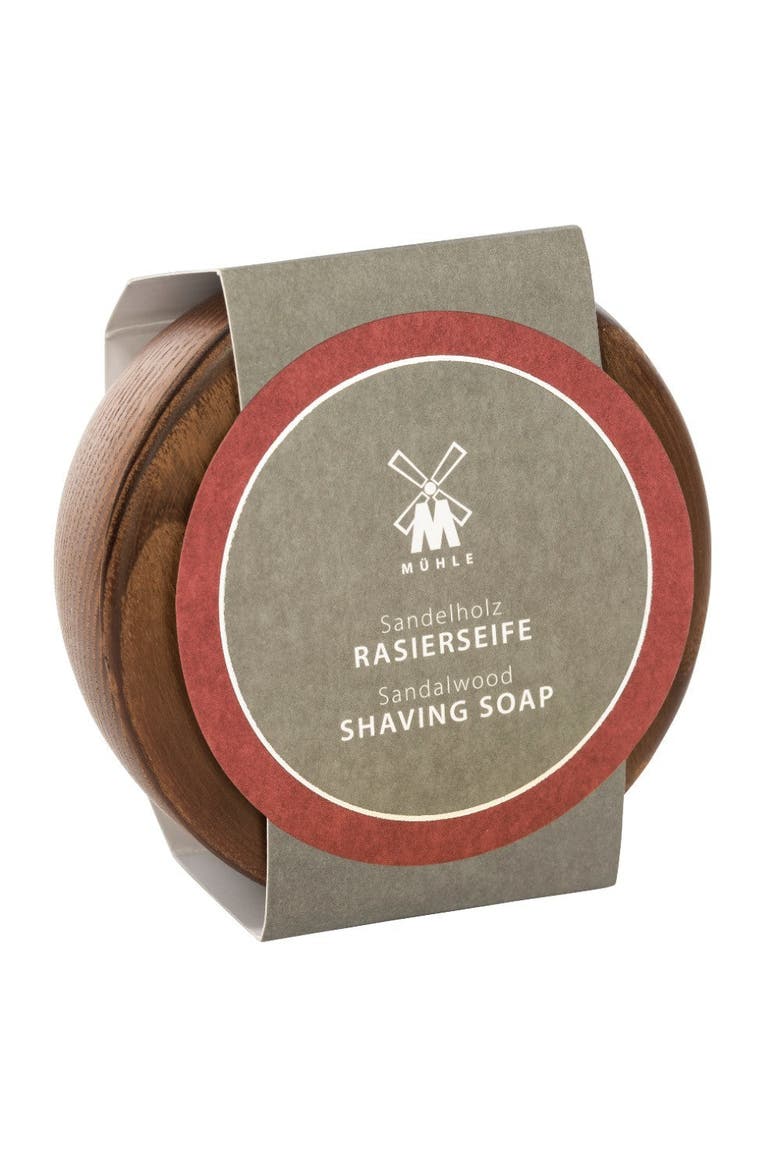 Sandalwood Shaving Soap in Steamed Ash Bowl, Main, color, Steamed Ash