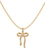 MADE BY MARY Bow Pendant Chain Necklace
