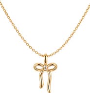 MADE BY MARY Bow Pendant Chain Necklace