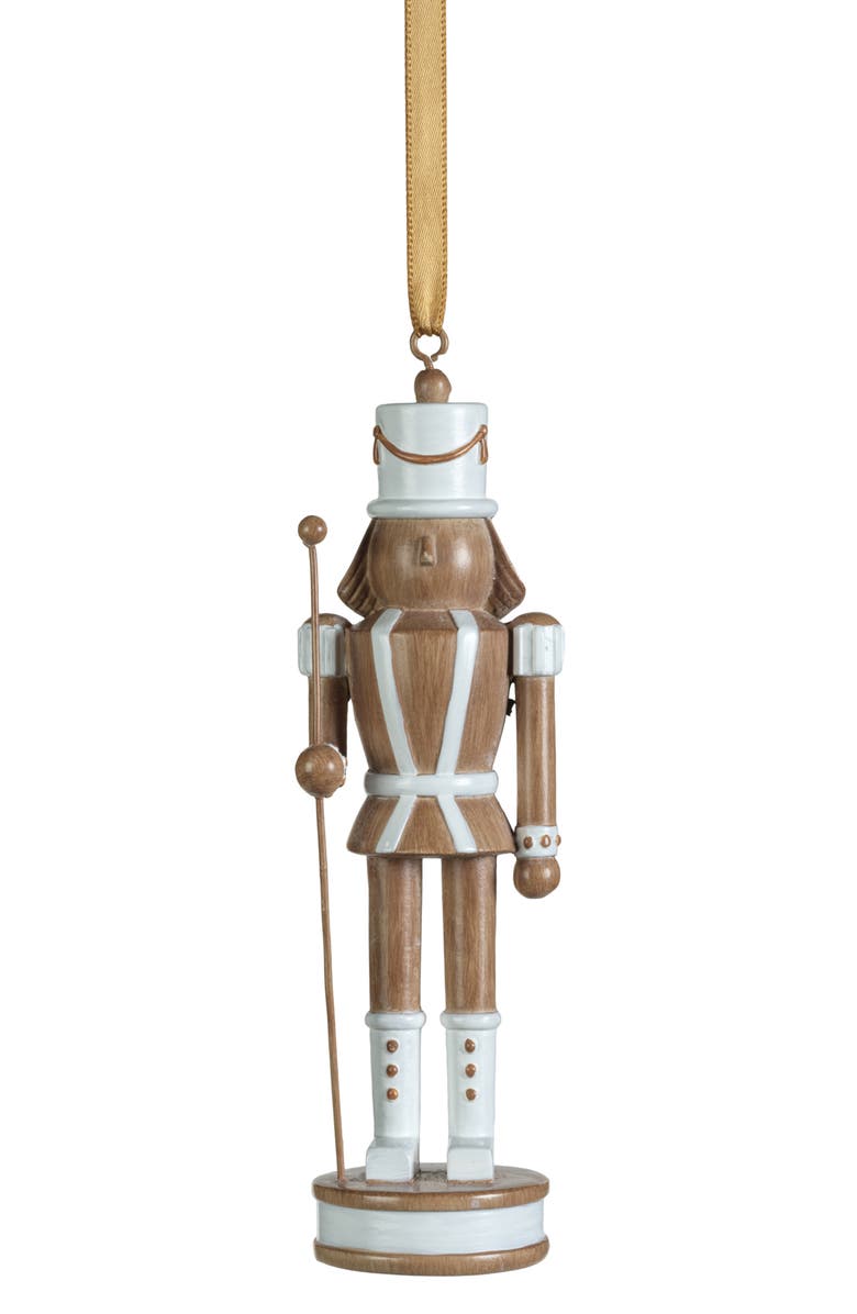 Zodax Gelsey Set of 4 Nutcracker Pole Ornaments, Main, color, Brown