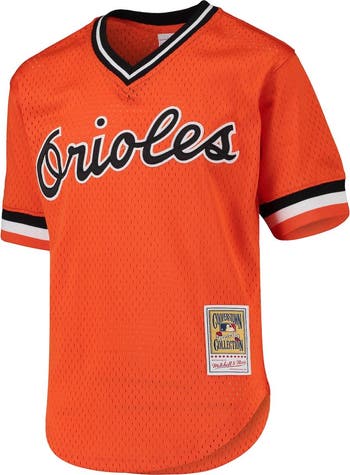 Mitchell Ness Youth Mitchell Ness Cal Ripken Jr. Orange Baltimore Orioles Cooperstown Collection Mesh Batting Practice Jersey Nordstrom