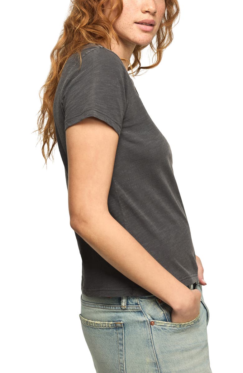 Lucky Brand Fresh as a Daisy Embroidered Crewneck T-Shirt, Alternate, color, Magnet