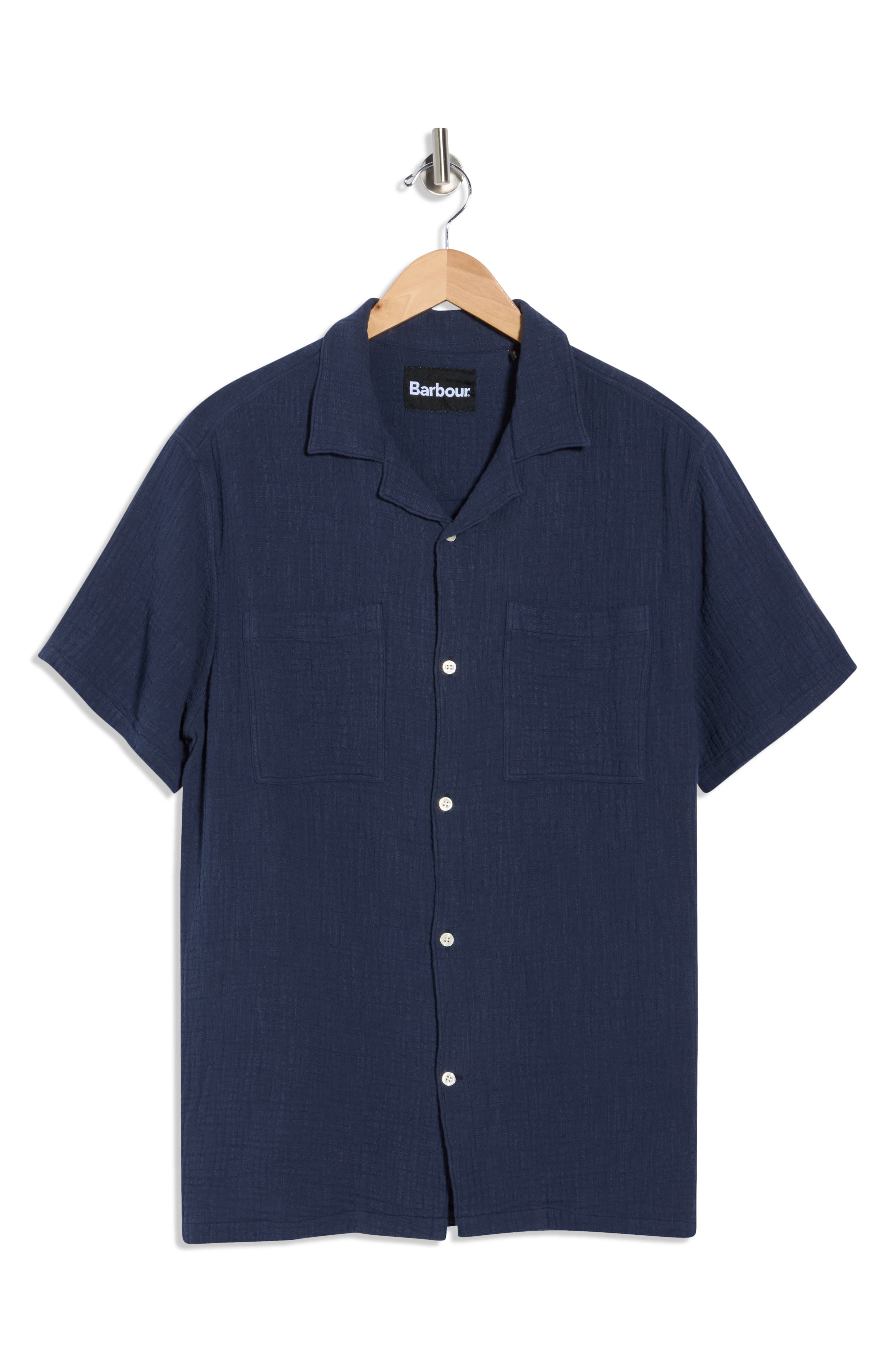 Barbour Archer Relaxed Cotton Seersucker Camp Shirt