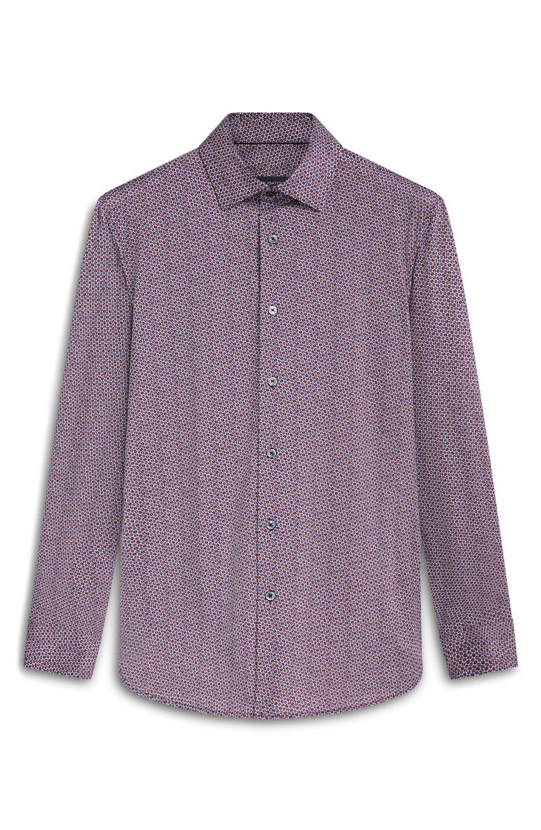 Bugatchi James OoohCotton<sup>®</sup> Coin Dot Print Button-Up Shirt, Alternate, color, 